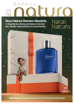 Capa do catálogo Revista Natura